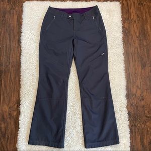 Eddie Bauer Womens Athletic Outdoor Lined Cargo Hiking Pants Gray Size 6